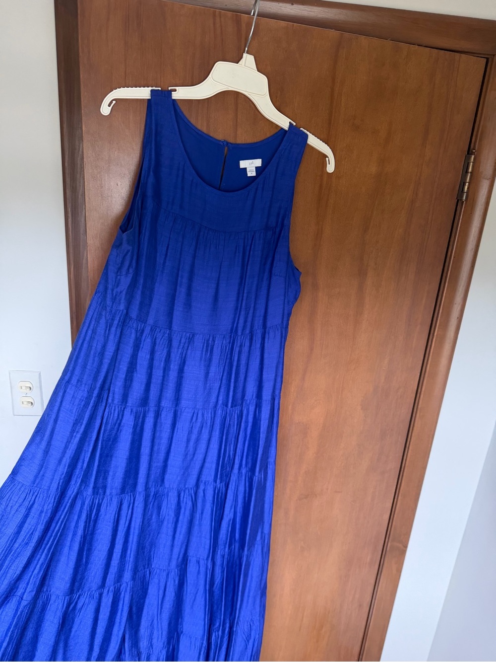 J. Jill Sleeveless Tiered Maxi Dress in Royal Blue - Picture 4 of 4